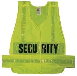 Class 2 Vests with Lime Yellow Stripes & Lime Yellow Patch