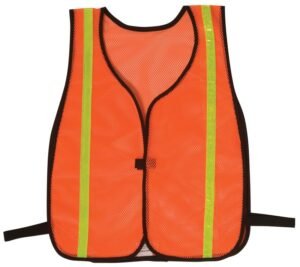 Vests - Economy Style 100% Polyester Mesh w/ Reflective Lime-Yellow