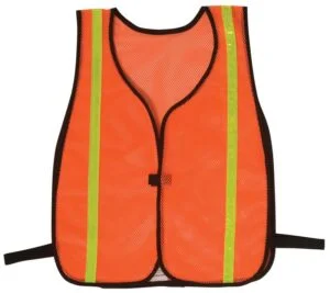 Vests - Economy Style 100% Polyester Mesh w/ Reflective Lime-Yellow